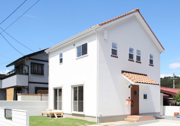 長崎県長与町建築の注文住宅、casa carina の外観