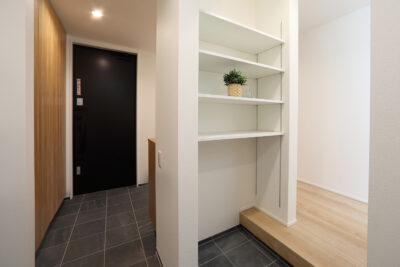 studio casa 星野建設　28坪の平屋玄関
